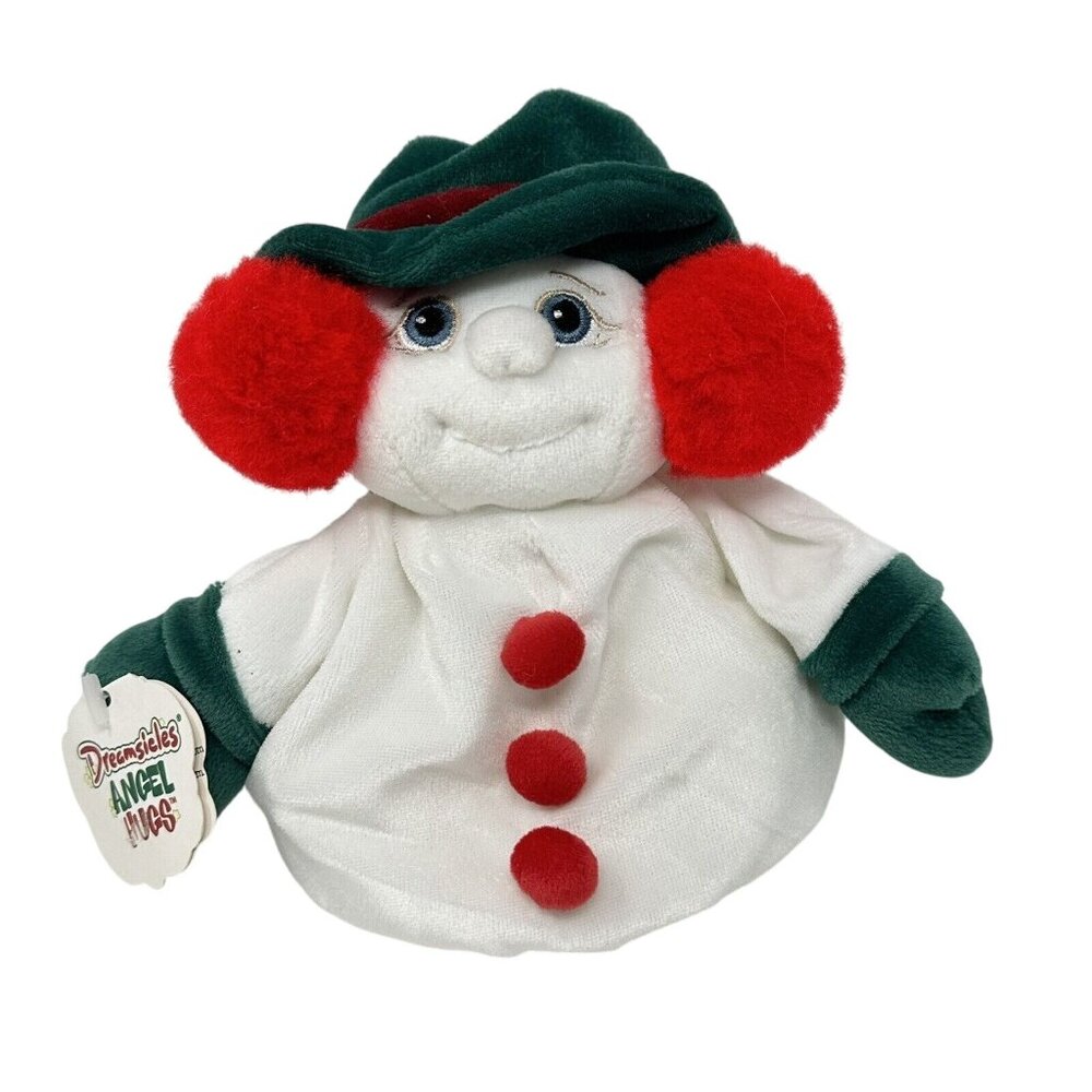 Vtg Dreamsicles Mittens Bean Bag Plush Snowman Angel Hugs Christmas 1998